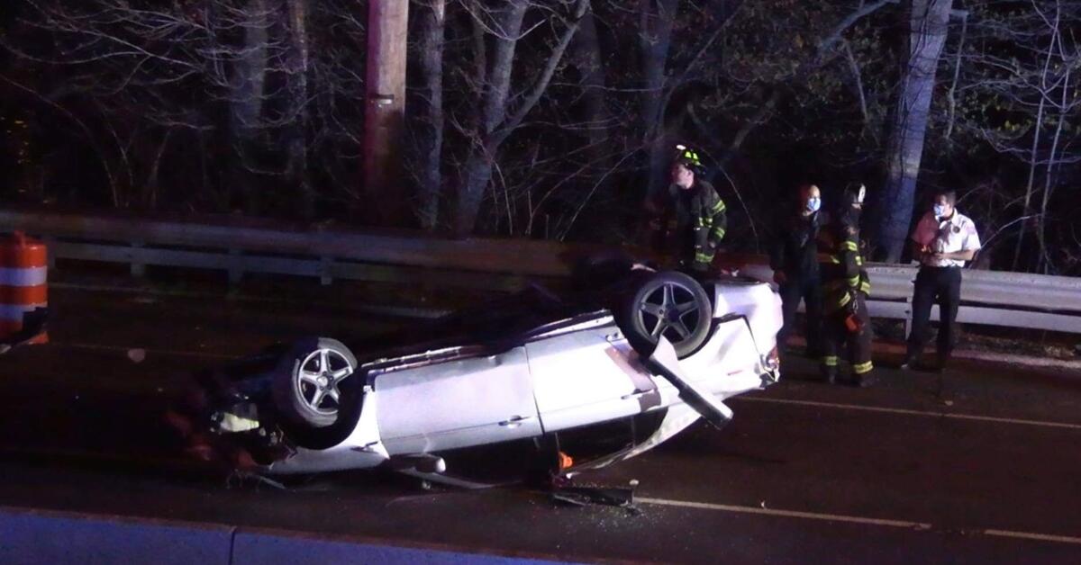 Paterson Car Crash Causes Vehicle to Rollover on Route 20